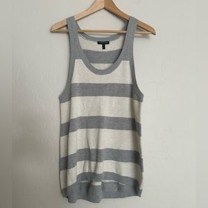 Eileen Fisher Cotton / Silk Blend Sweater Tank Sleeveless Womens XS Gray